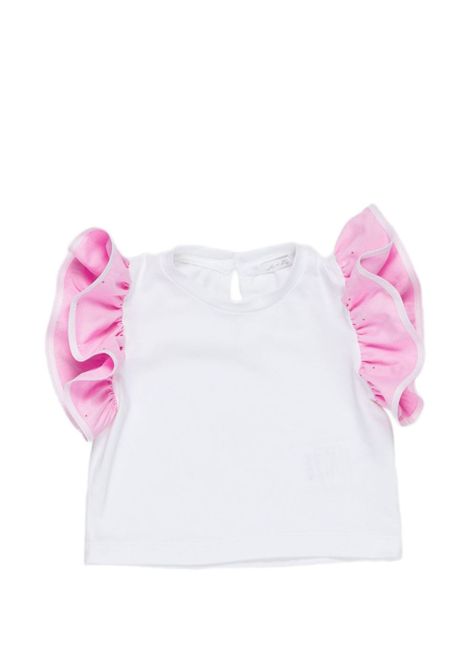 T-shirt con volant U+E' BY MISS GRANT | UE2161LA RO